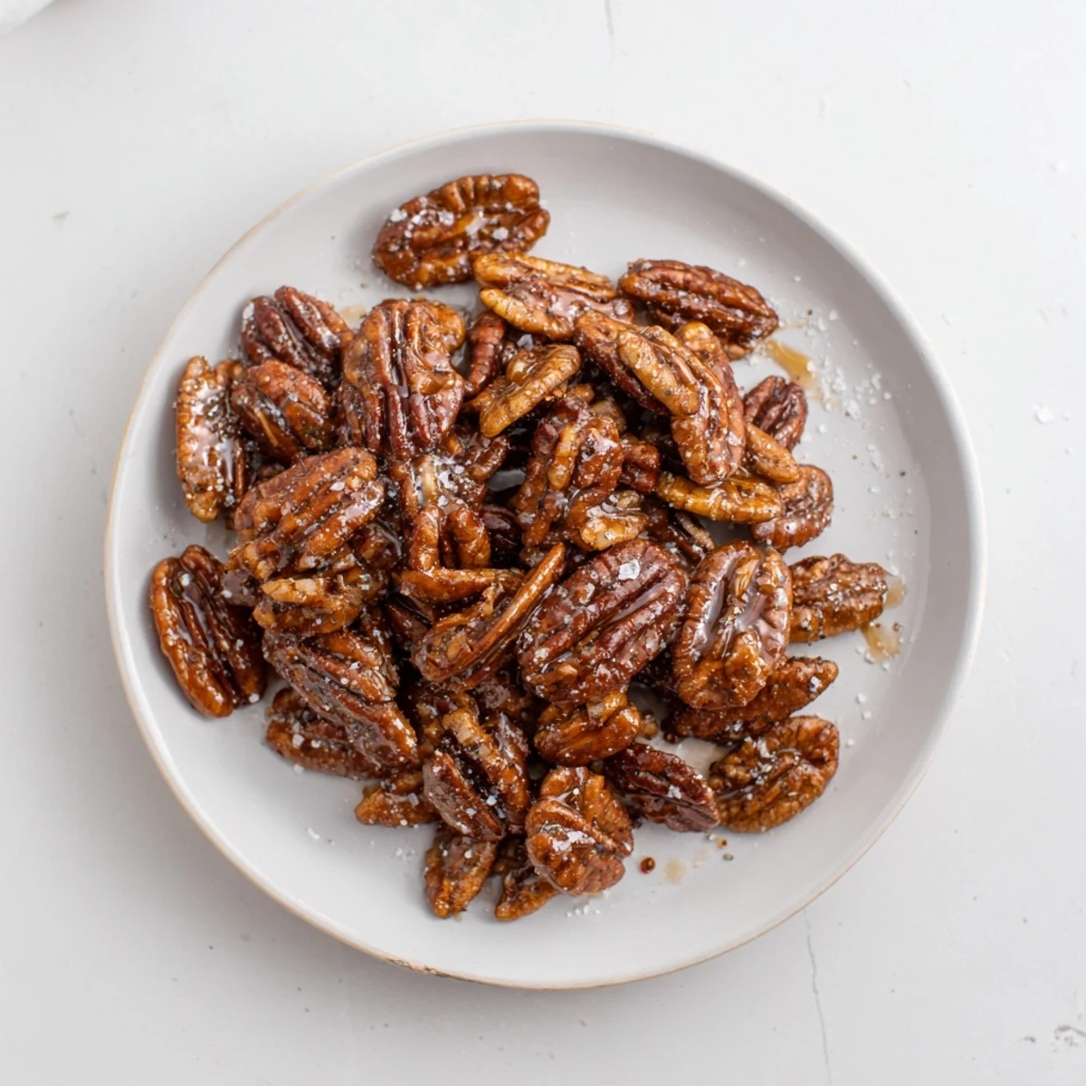 Garlic Honey Roasted Pecans