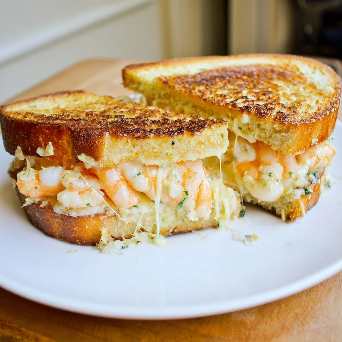 Quick Shrimp Grilled Cheese