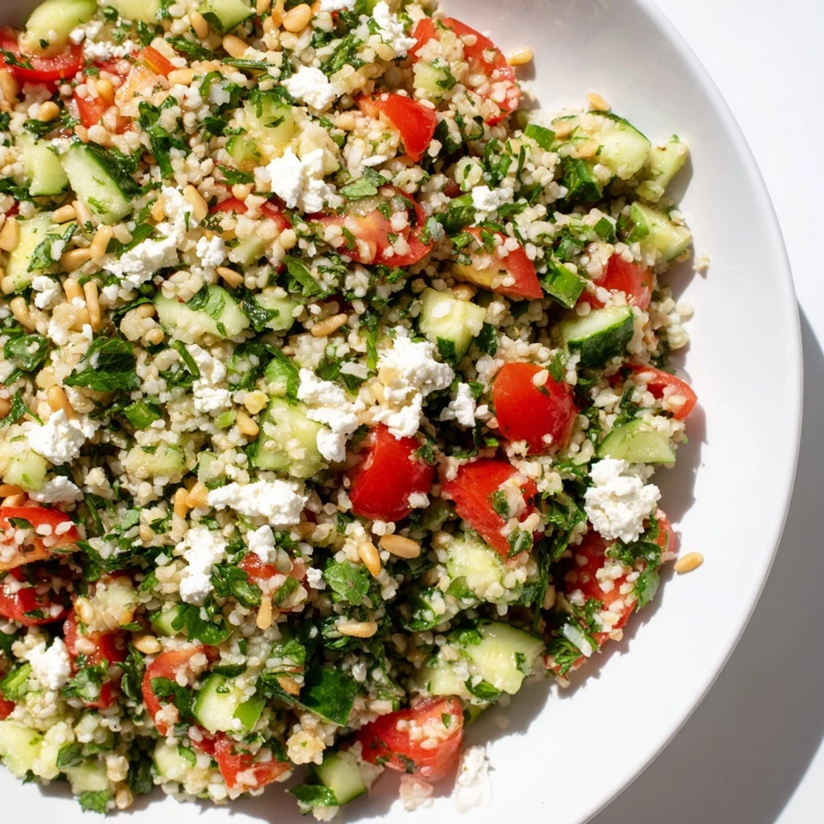 Imagine a vibrant Tabbouleh Grain Bowl; filled with tomatoes, parsley, and cooling cucumbers.