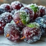 Frozen Grape Lime Sugar Skewers