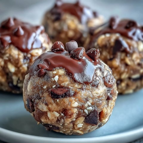 Ready-to-eat Banana Chocolate Chip Energy Balls rolled from mashed banana, oats, almond butter, and honey.