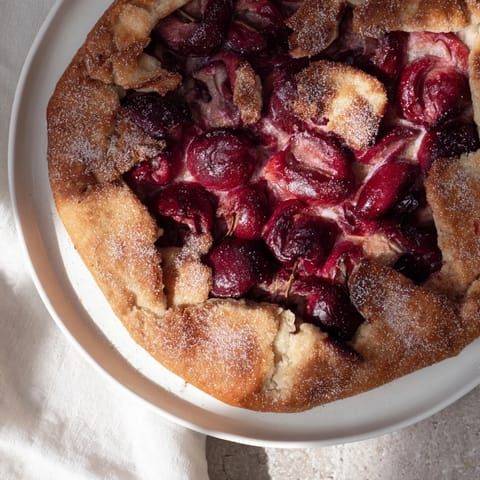 Rustic Cherry Vanilla Almond Galette #24
