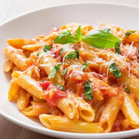 Basil Garlic Creamy Pasta