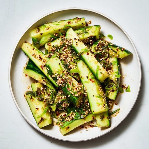 Chinese Spicy Smashed Cucumber