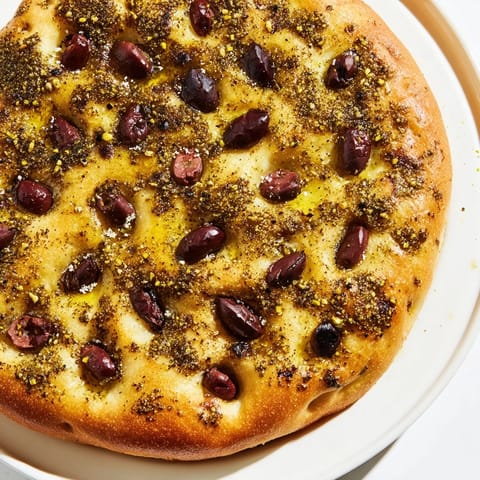 Zaatar Olive Focaccia Bread