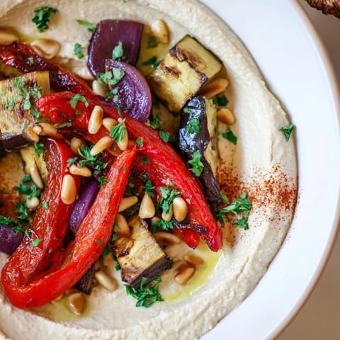 Hummus with Roasted Vegetables