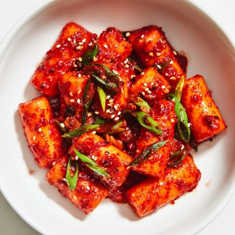 Korean Tteokbokki with Gochujang Sauce
