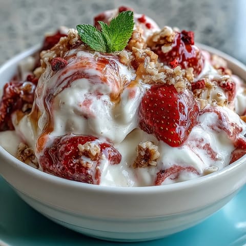 Strawberry Banana Yoghurt Clusters