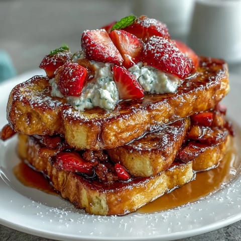 Spring Brunch Strawberry French Toast