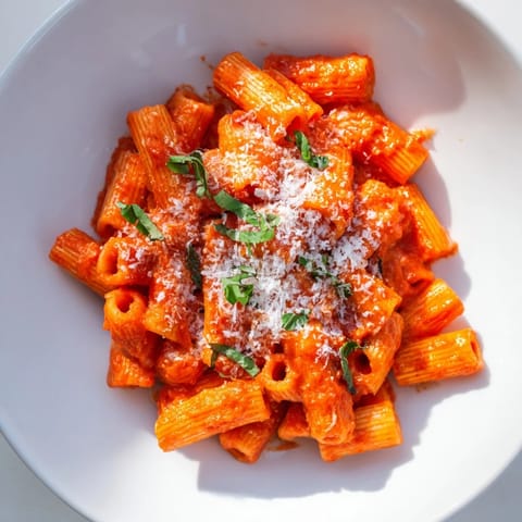 Steaming bowl of Microwave Bowl Pasta, ready to eat with a vibrant sauce and fresh herbs.