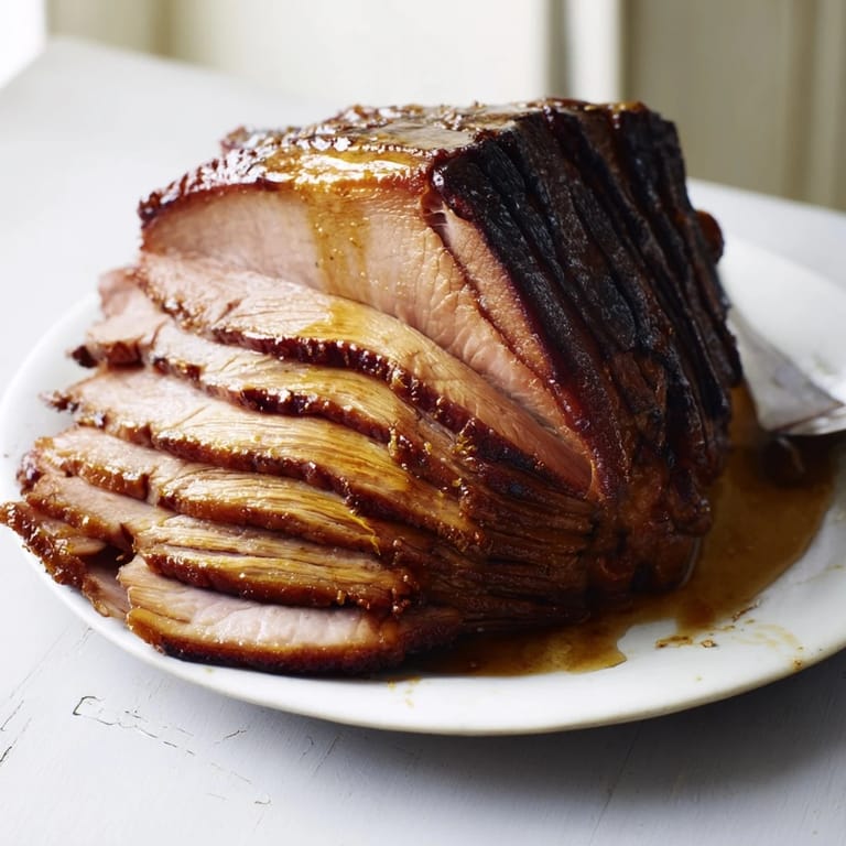 Golden, caramelized skin tops this Slow-Roasted Pork Shoulder, infused with a sweet and tangy cider glaze.
