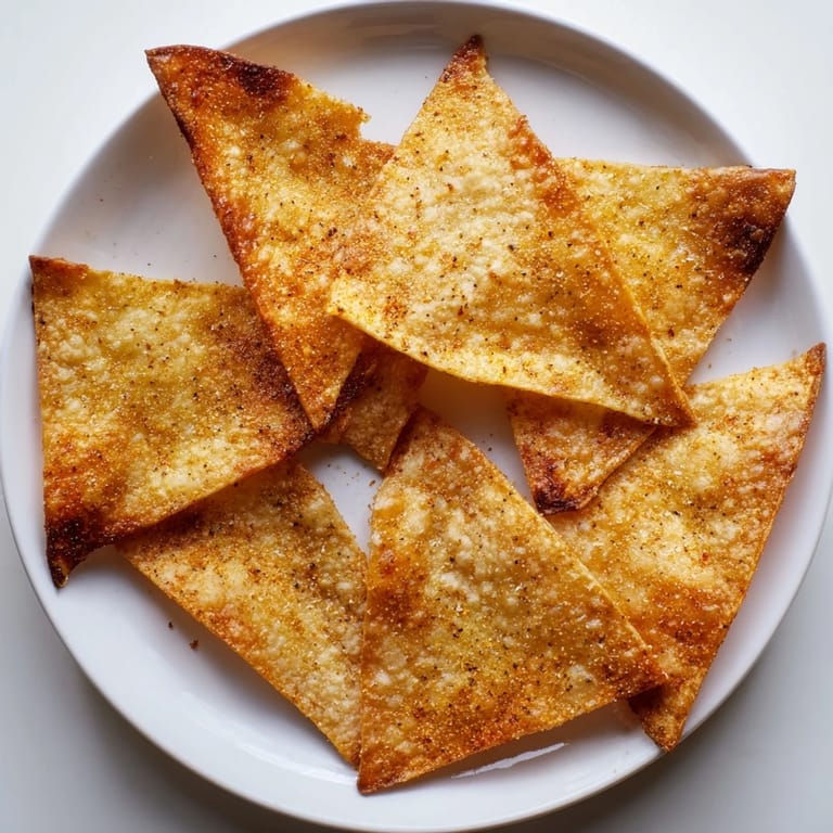 Freshly made Homemade Air-Fryer Tortilla Chips, seasoned and perfect for your next party appetizer.
