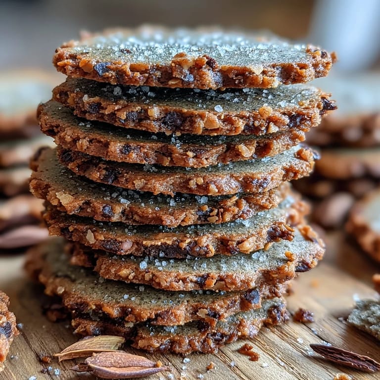 Golden-brown Hojicha Cookies arranged on a rustic plate, perfect for an afternoon treat.