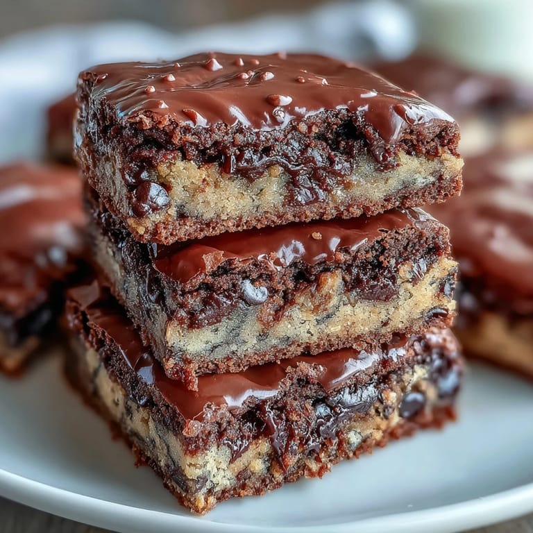 A plated Hojicha Brookies served with vanilla ice cream and a dusting of hojicha powder for dessert.