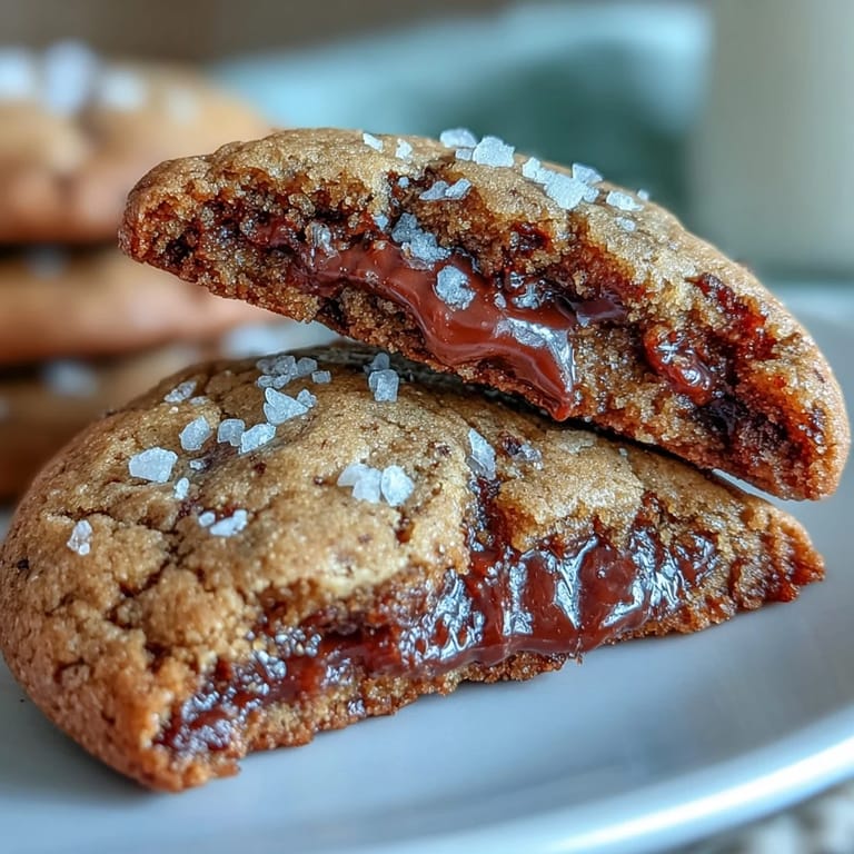 A close-up of Hojicha and Brown Butter Cookies showing cracked tops and browned butter swirls, ideal for pairing with milk.
