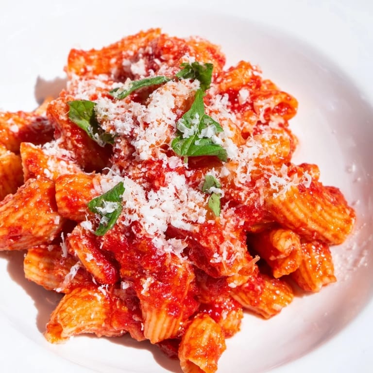 Imagine a quick meal of delicious Microwave Bowl Pasta, flavored with marinara, ready in minutes.